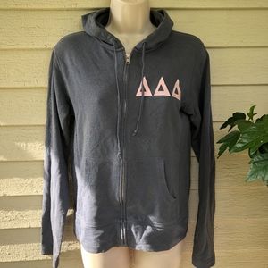 HYP gray zip hoodie w/pockets